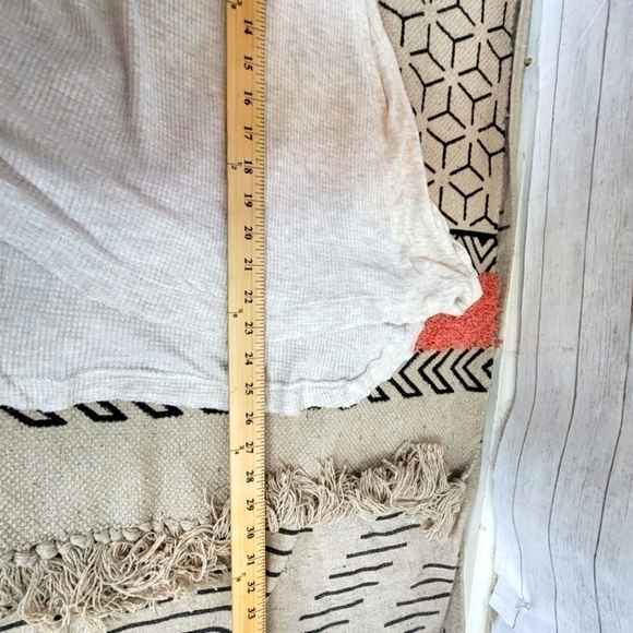 WE THE FREE WAFFLE KNIT SLUB LONG SLEEVE TEE, SZ XS - Picture 11 of 11